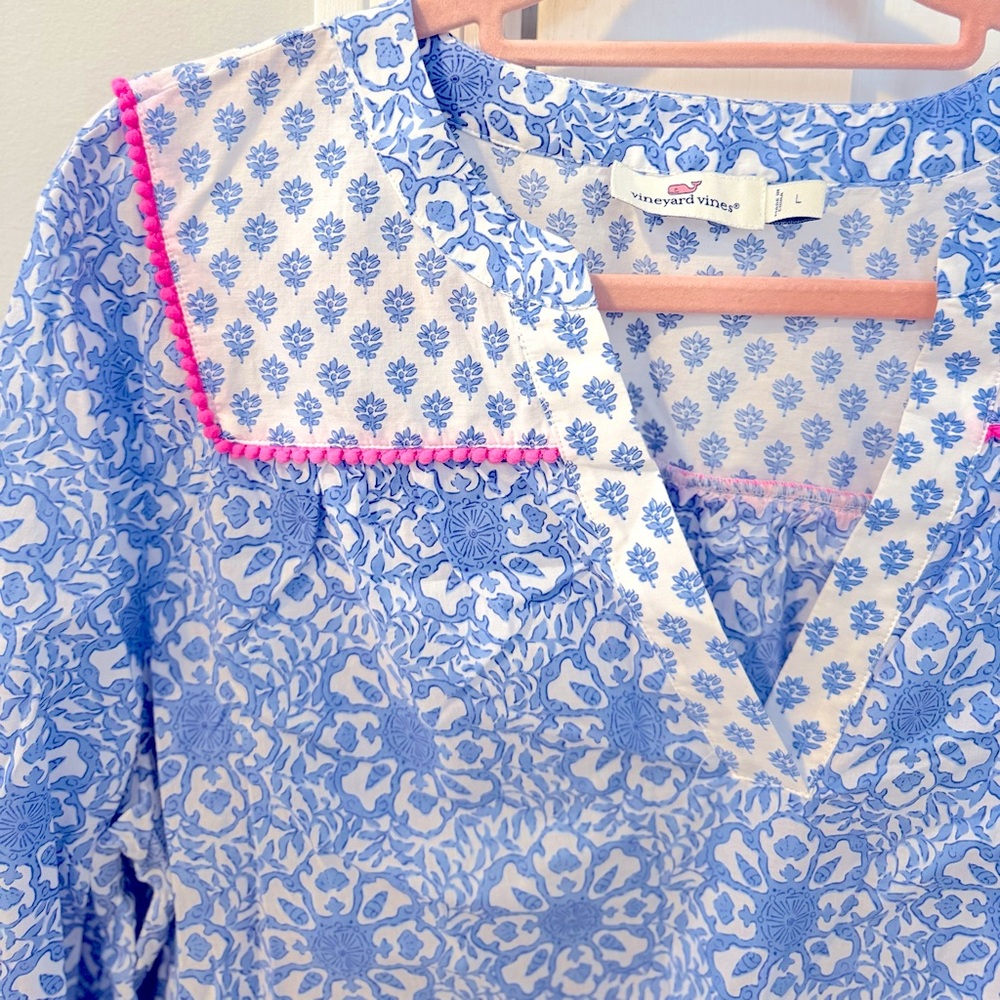 Vineyard Vines Block Print Shirt - size large